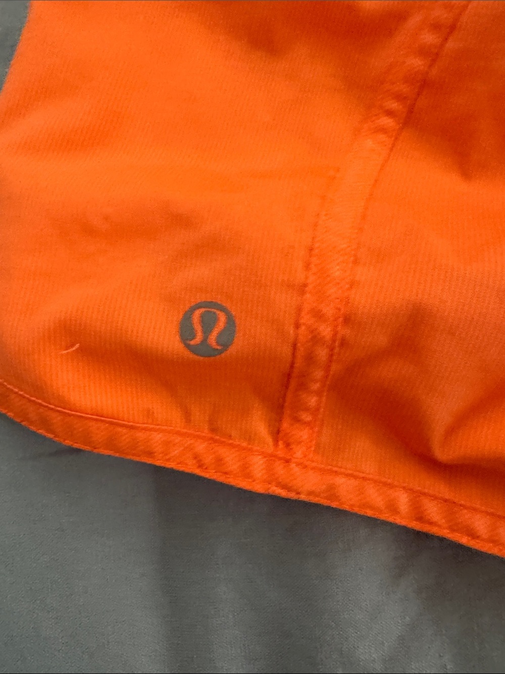 Lululemon Women's Bright Orange Athletic Layered Shorts - Picture 3 of 4